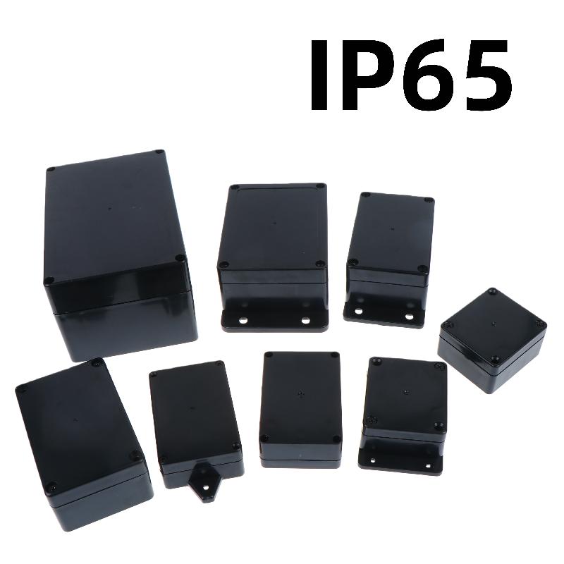 Outdoor Power Solutions - 新しい 1/3 個プラスチック電子プロジェクト楽器ケース IP65 防水黒ジャンクションボックス屋外コンテナ電源エンクロージャツール