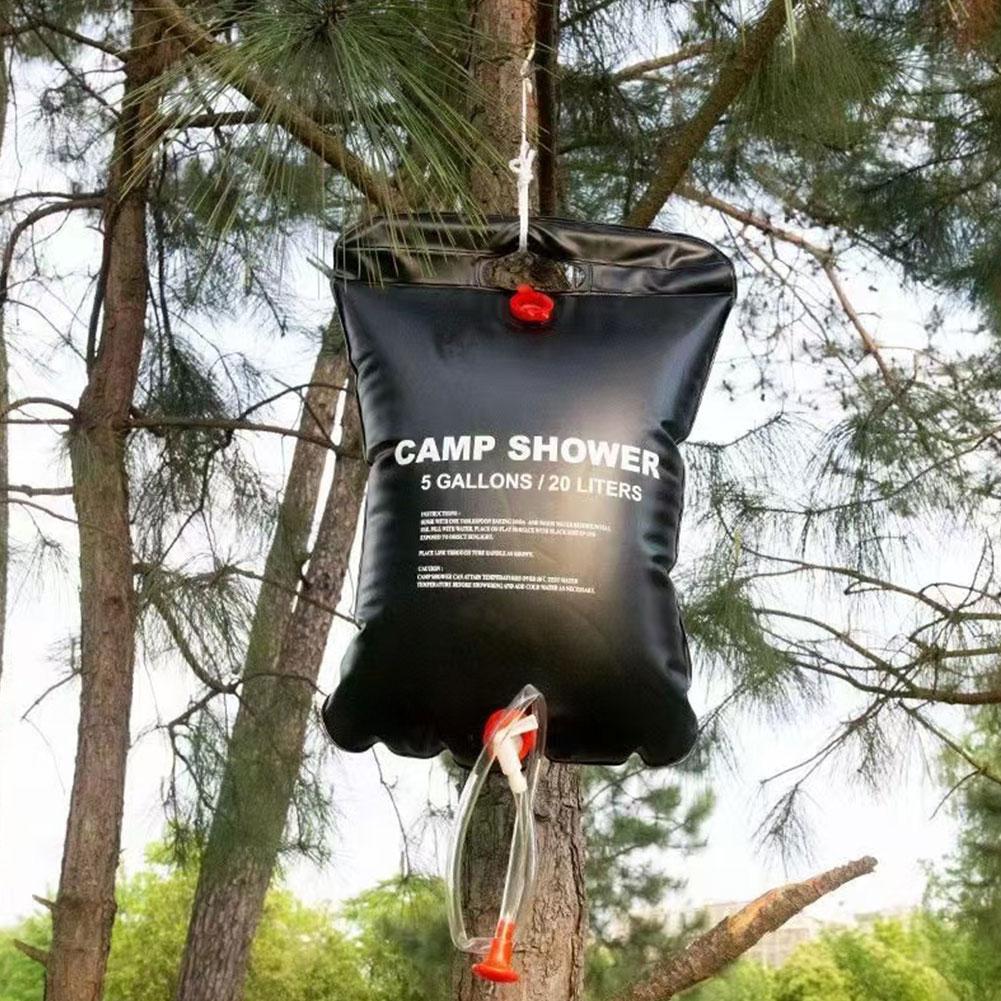 Outdoor Power Solutions - 大容量20/40L屋外シャワーバッグ ソーラー加熱式 キャンプ・ビーチ旅行用 ポータブルバスソリューション アウトドアキャンプ