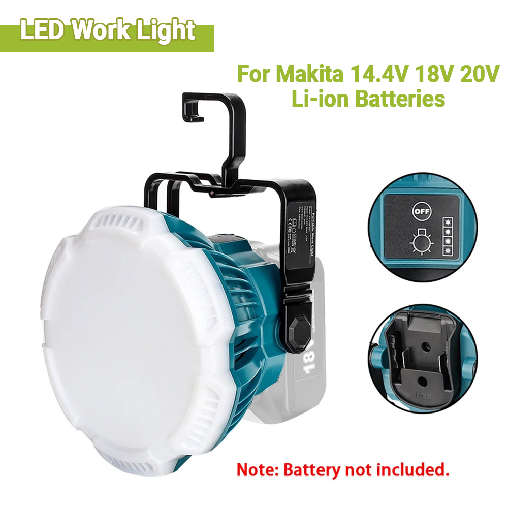 Outdoor Power Solutions - 24 ワットポータブル LED 警告灯作業灯屋外照明マキタ電動工具 14.4V 18V