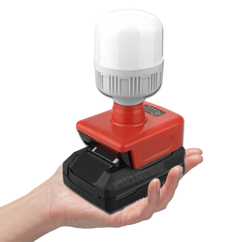 Outdoor Power Solutions - ポータブルツールライト、Einhell Power X-Changeシリーズ18VコードレスE27電球LEDライトに適しており、屋内および屋外作業用ライトです。
