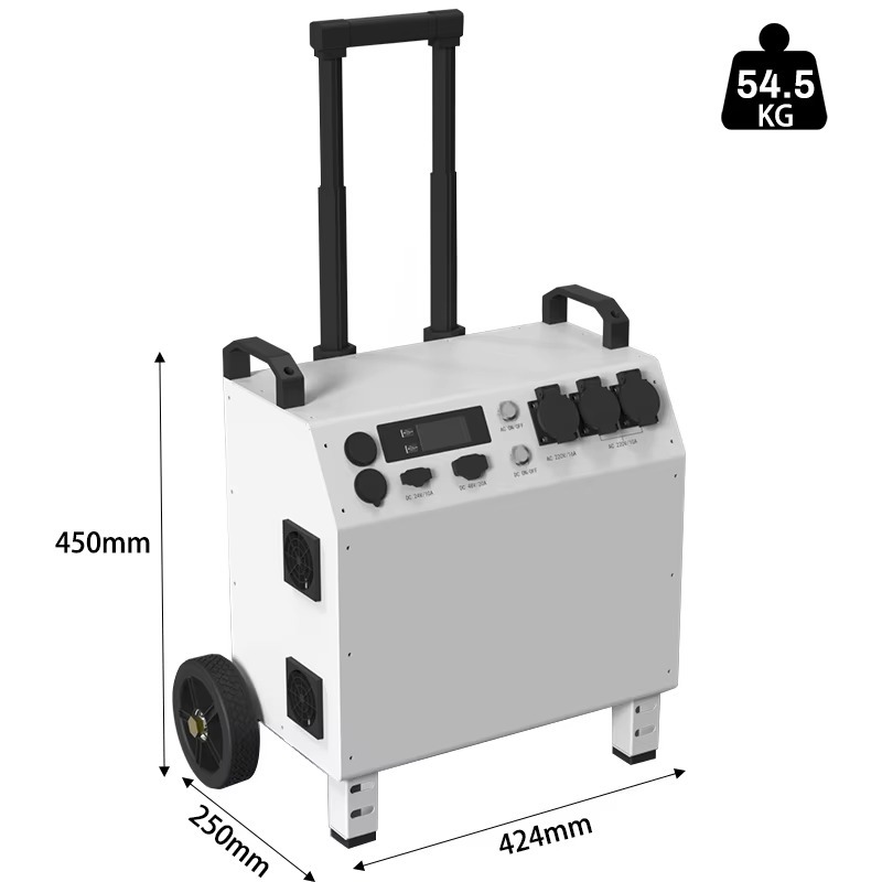 Outdoor Power Port - 6000Wポータブル屋外電源、大容量緊急バックアップ電源、家庭用および屋外用、マルチポート出力