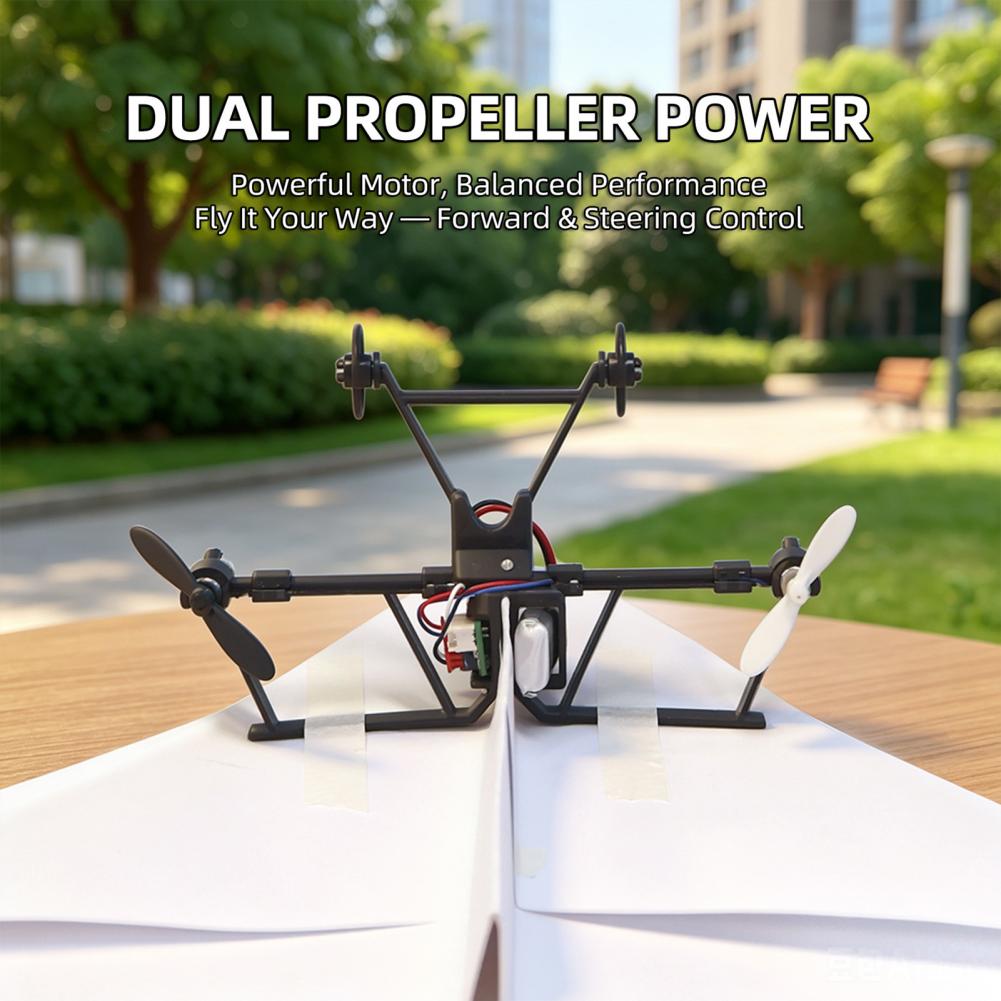 Outdoor Power Parts - リモコン紙飛行機電動パワーキットDIY折りたたみ式長距離安定飛行超軽量飛行機屋外玩具