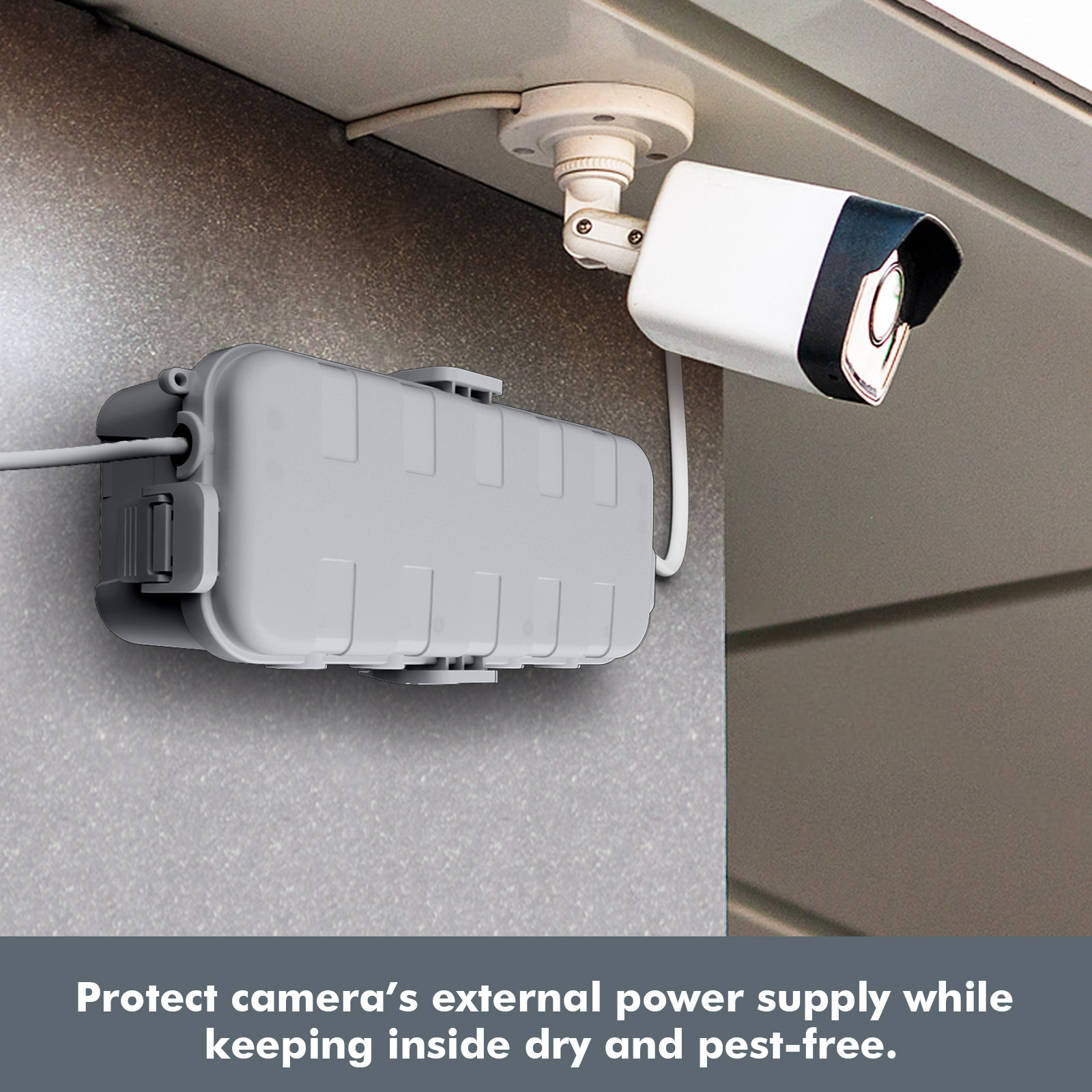 IP54防水電気ボックス（屋外用）- 延長コードカバー、電源 - Outdoor Power Lead Cover のレビューと価格