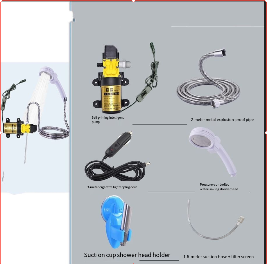 12V車載/家庭用自吸式ダイヤフラムポンプ洗車機屋外キャンプ - Outdoor Power Solutions のレビューと価格
