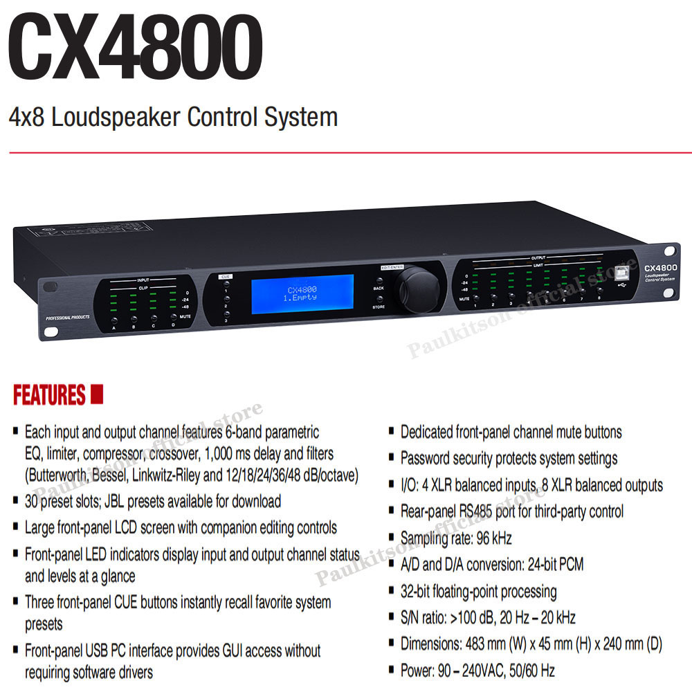 PaulKitson CX4800 プロフェッショナル 32 - Outdoor Power Amplifier のレビューと価格