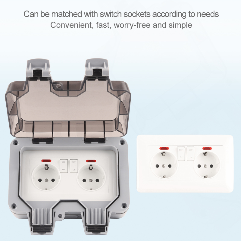 防水屋外壁コンセント,ip66,EUおよびドイツ規格,16A - Power Switch Outdoor のレビューと価格