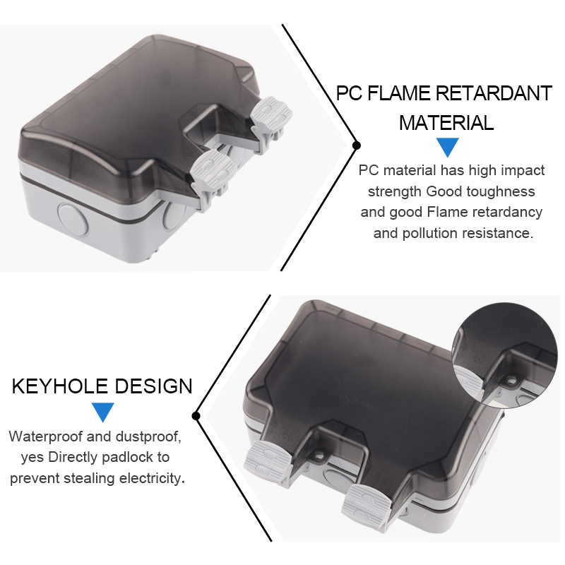 防水屋外壁コンセント,ip66,EUおよびドイツ規格,16A - Power Switch Outdoor のレビューと価格