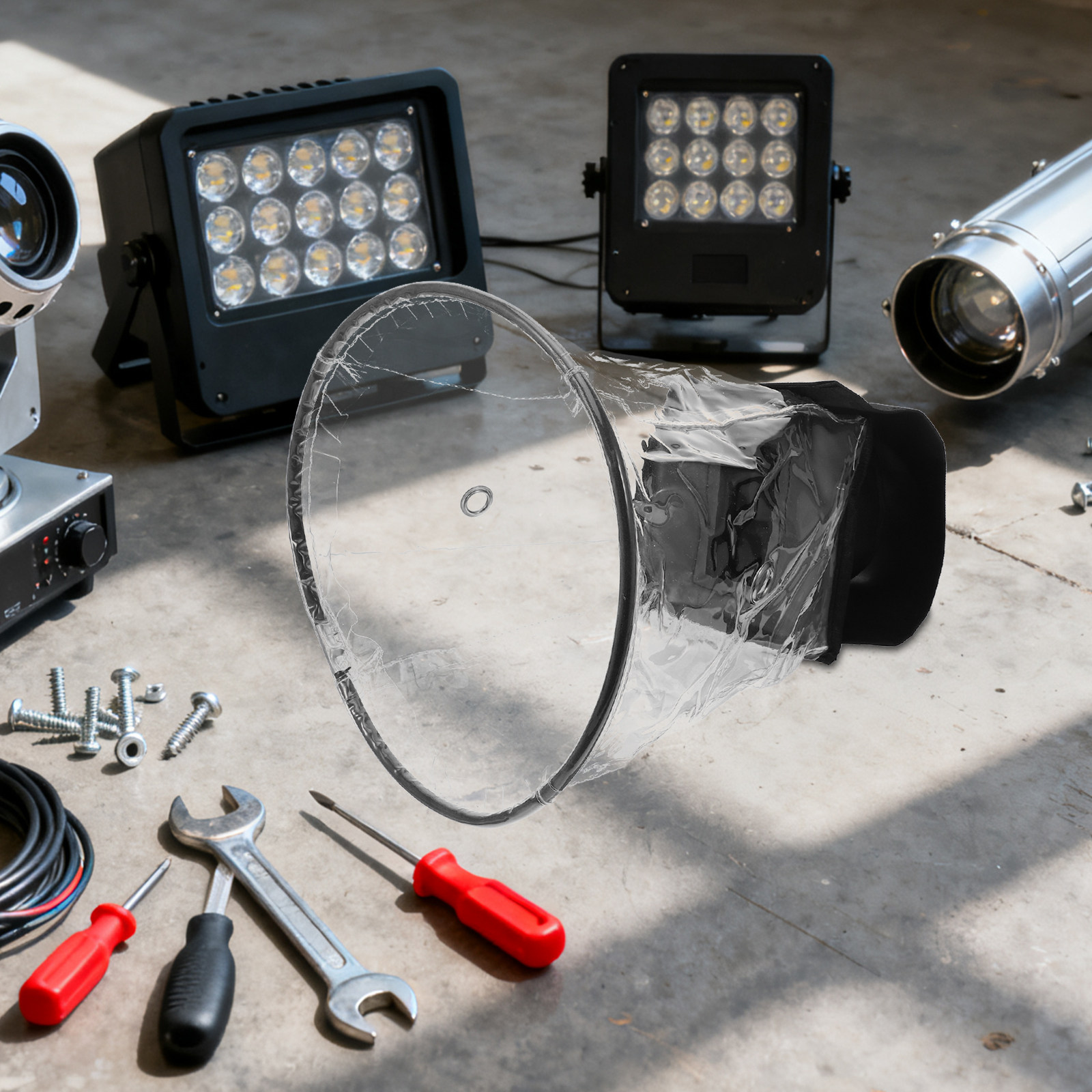 透明防水ステージライトレインカバーシールド、ムービングヘッド - Outdoor Power Lead Cover のレビューと価格