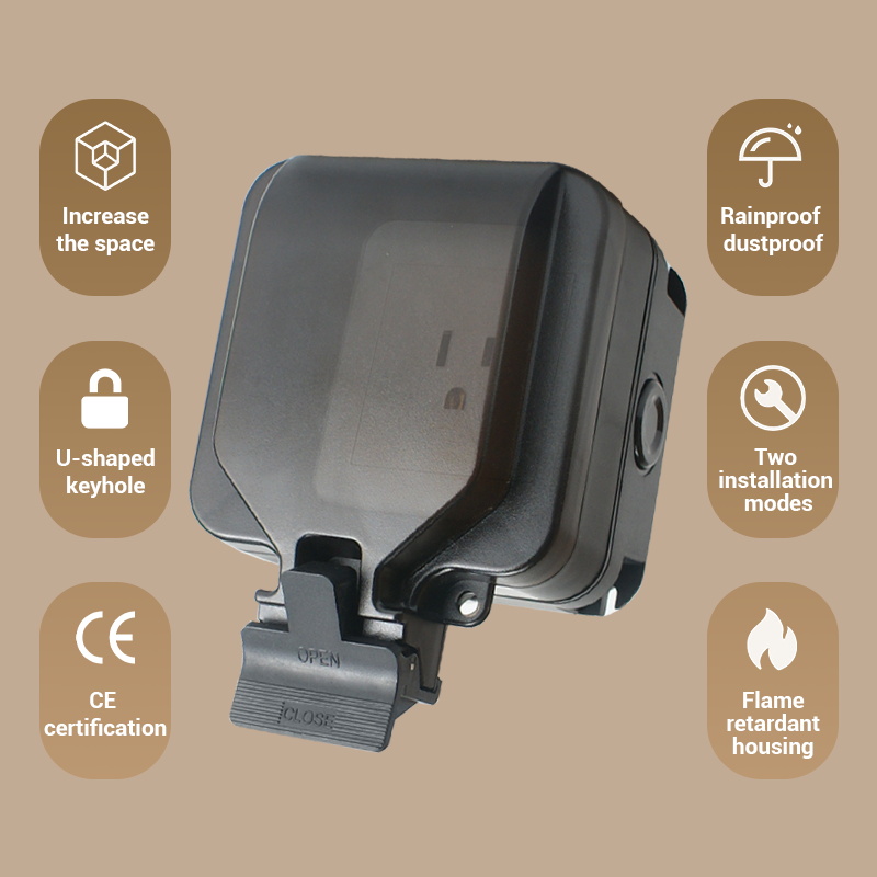 Avoir IP66 壁防水ソケットシングルボックスコンセン - Outdoor Power Solutions のレビューと価格