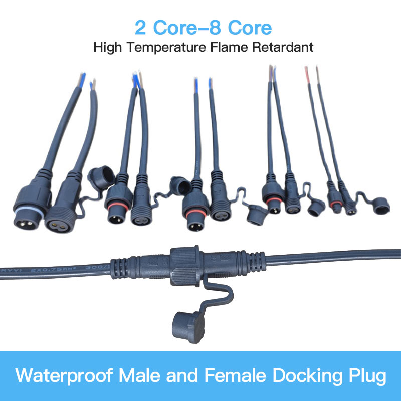 オスとメスの延長ワイヤーコネクタ、防水LEDケーブルコネクタ - Outdoor Power Extension Cord のレビューと価格