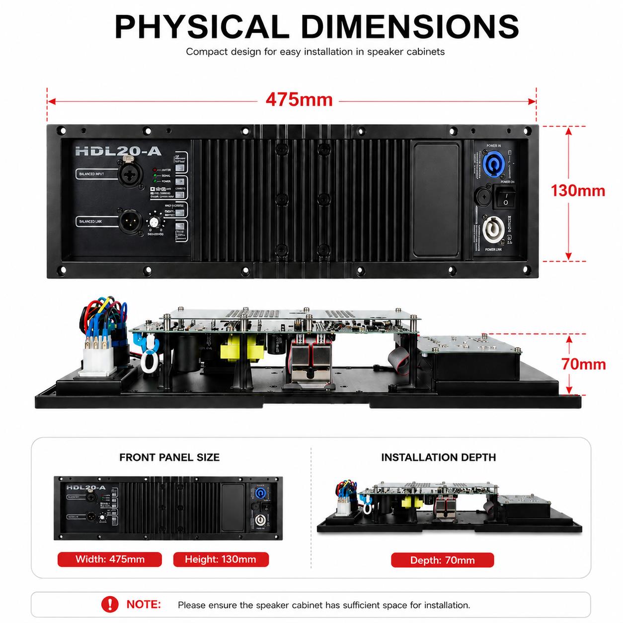 Gooermi HDL20-A DSPクラスDパワーアンプモ - Outdoor Power Amplifier のレビューと価格