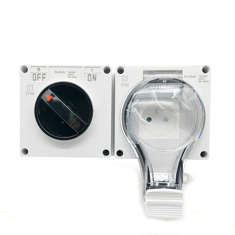 IP66 防水壁スイッチソケット電源 16A 250V 1  - Power Switch Outdoor のレビューと価格