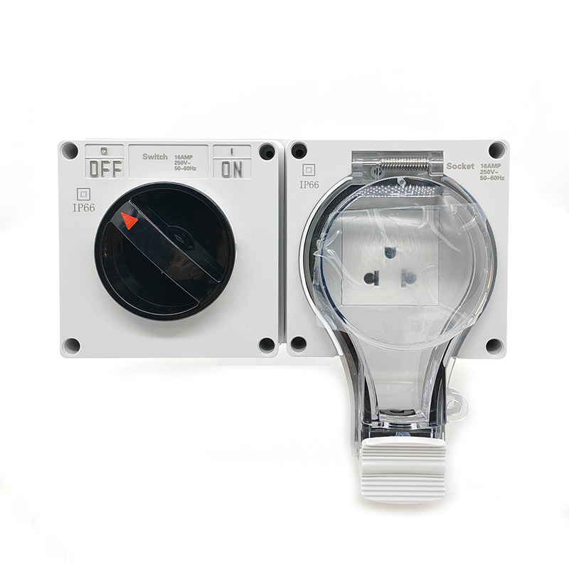 IP66 防水壁スイッチソケット電源 16A 250V 1  - Power Switch Outdoor のレビューと価格