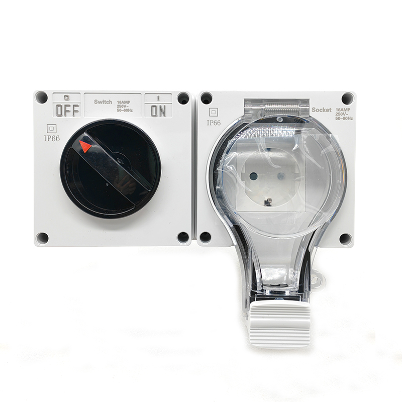 IP66 防水壁スイッチソケット電源 16A 250V 1  - Power Switch Outdoor のレビューと価格