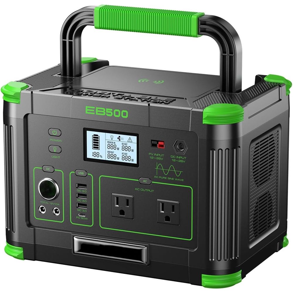 500Wポータブル電源 519.48Wh アウトドア用発電機 - Outdoor Power Port のレビューと価格