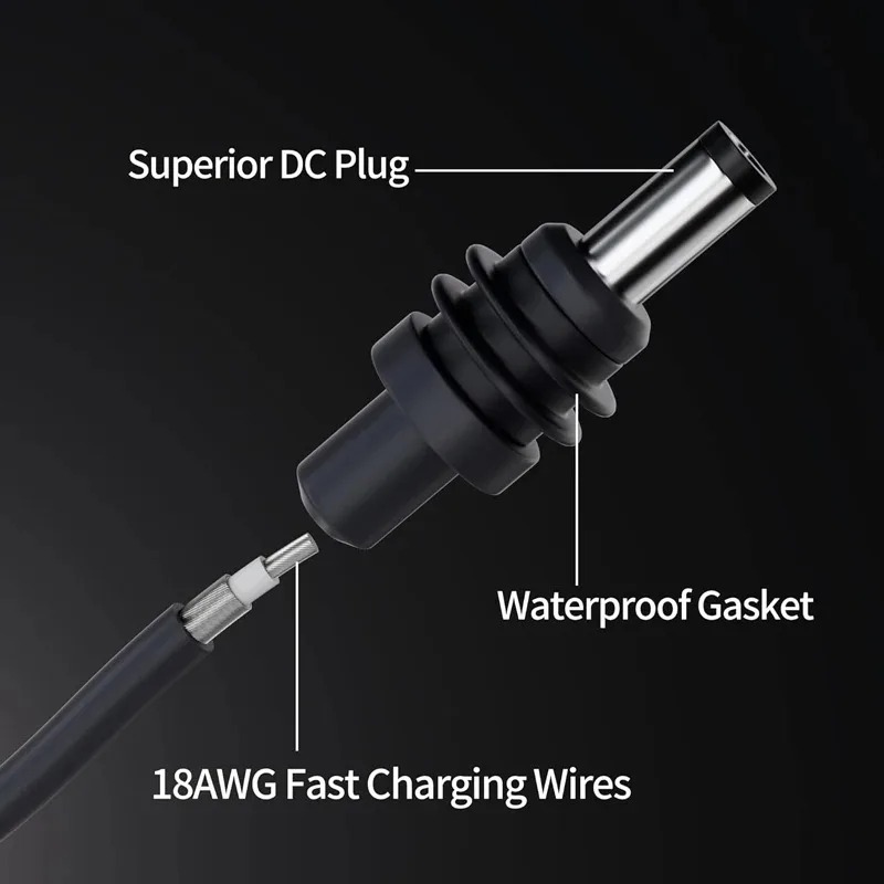 B04B 新型ヘビーデューティー防水DC-DC延長電源ケーブ - Outdoor Power Extension Cord のレビューと価格