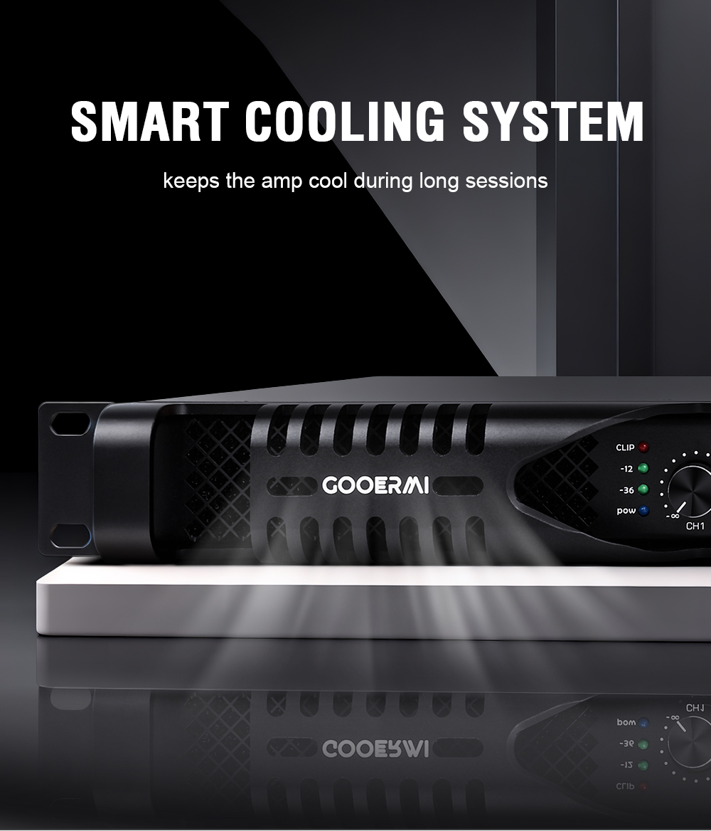 Gooermi DZ1300 1U クラスDパワーアンプ 2 - Outdoor Power Amplifier のレビューと価格