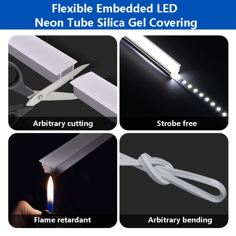 柔軟な埋め込み LED ネオン管シリカゲルカバーシリコーン拡 - Outdoor Power Lead Cover のレビューと価格