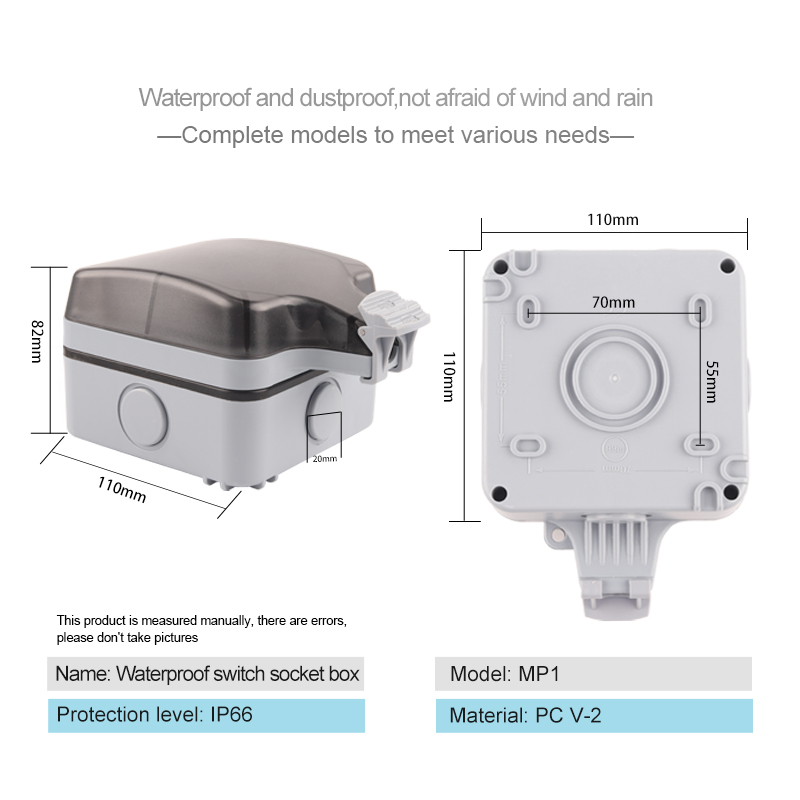 防水屋外壁コンセント,防水,IP66,250V,スイッチ付き - Power Switch Outdoor のレビューと価格
