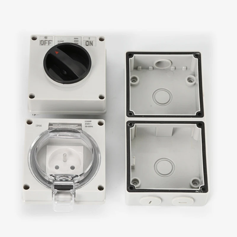 防水および防塵屋外壁電源ソケット,非常に安全,16a,電気出 - Outdoor Power Usa のレビューと価格