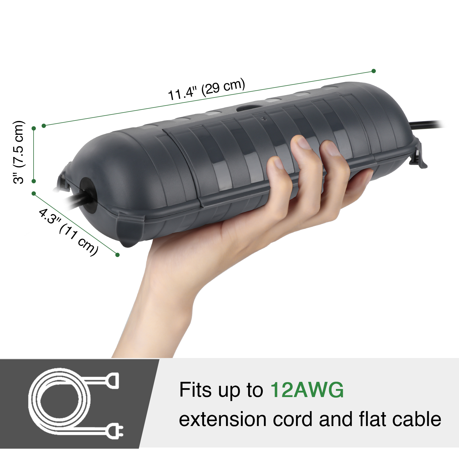 屋外防水接続ボックス耐候性延長リードカバーホリデーライト/L - Outdoor Power Lead Cover のレビューと価格