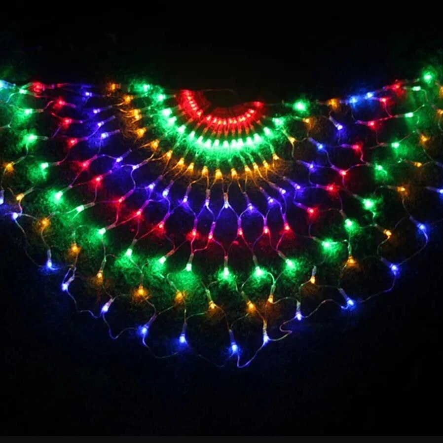 Eu/usプラグ3.2*0.6m 420led 3孔雀ストリ - Outdoor Power Port のレビューと価格