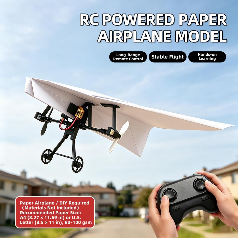 リモコン紙飛行機電動パワーキットDIY折りたたみ式長距離安定 - Outdoor Power Parts のレビューと価格