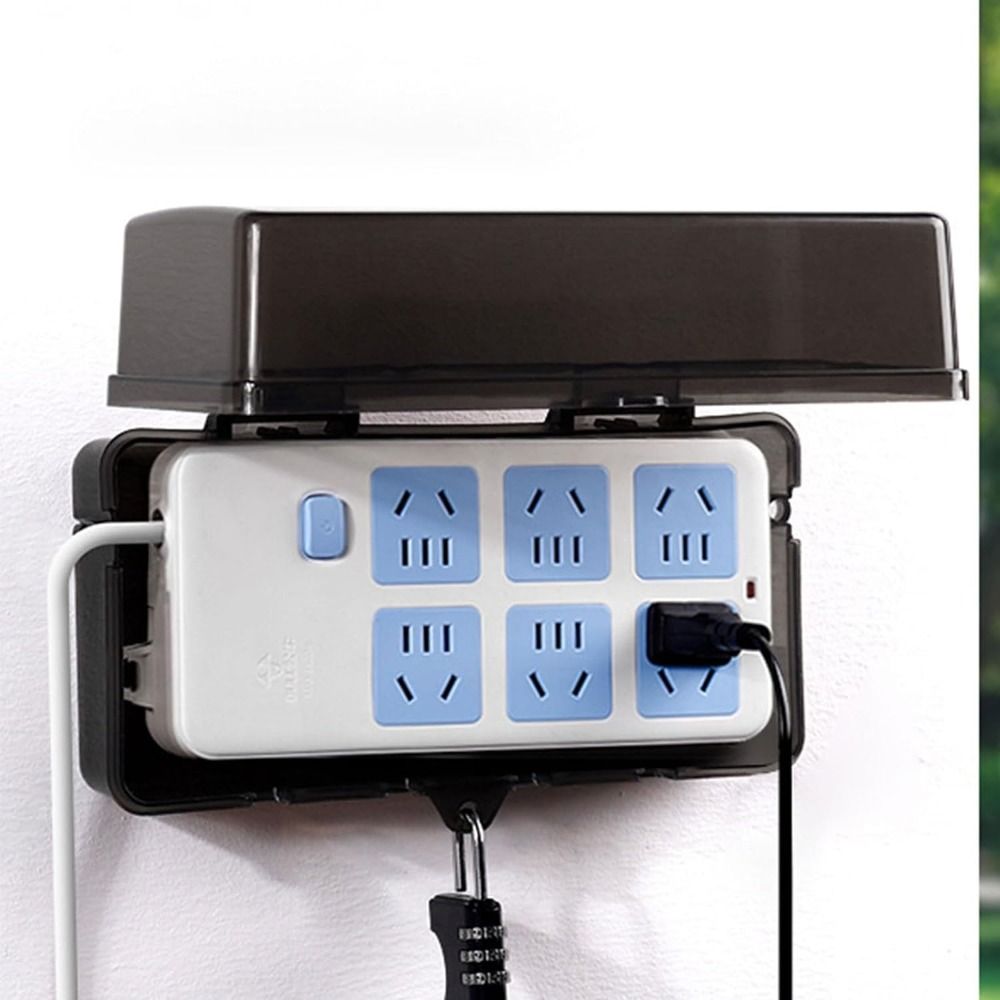 耐久性のあるプラスチック製プラグボックス防水盗難防止延長コー - Outdoor Power Lead Cover のレビューと価格