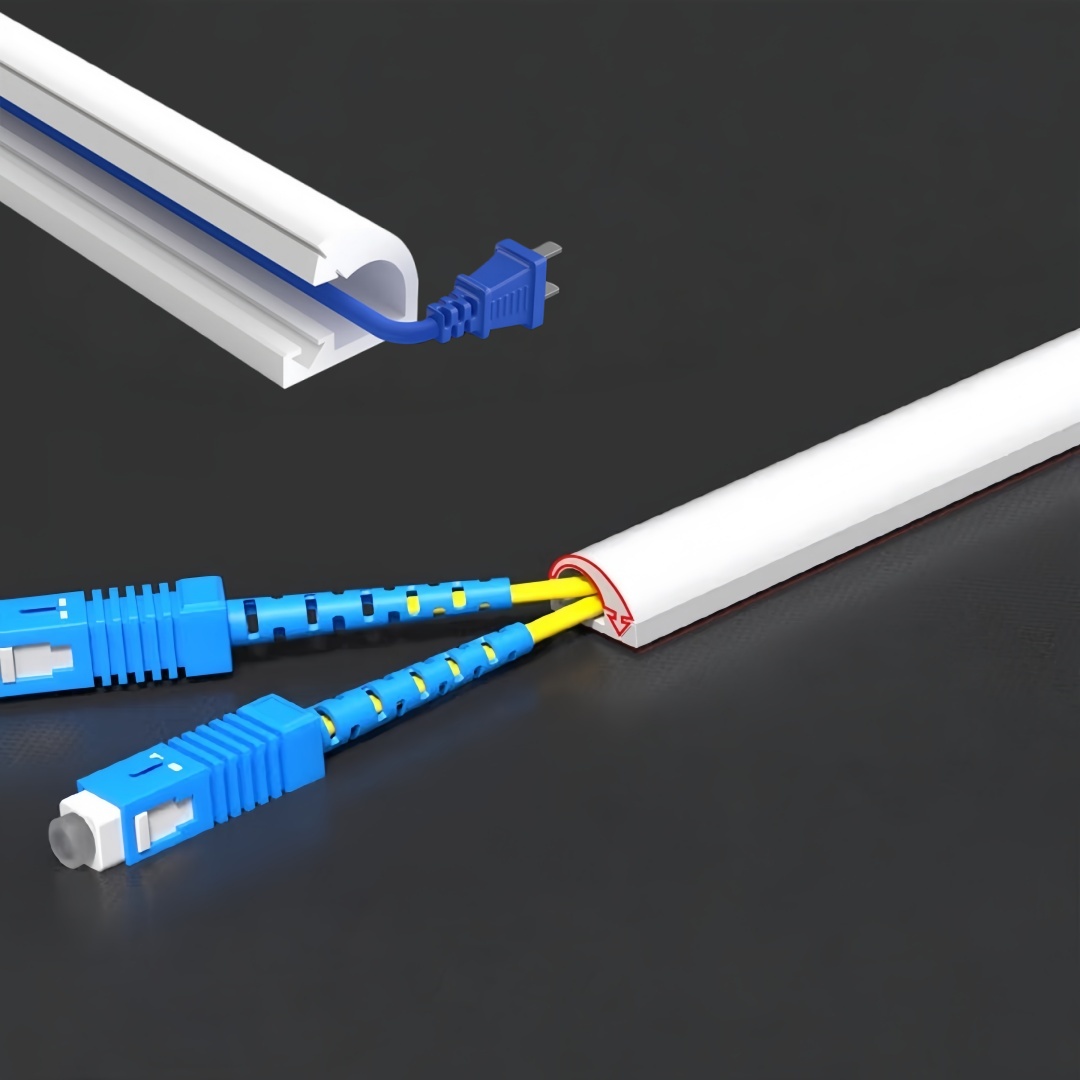    1PC アーク抗押出フロアコードカバー自己粘着電源延 - Outdoor Power Extension Cord のレビューと価格